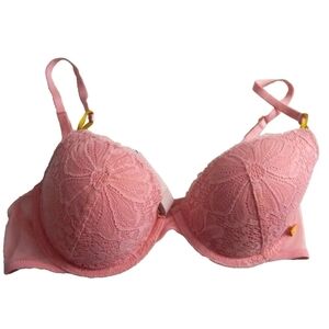 Victoria's Secret Lined Demi Floral Lace Bra